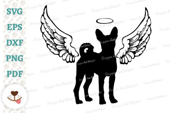 Basenji Dog Angel Memorial Design
