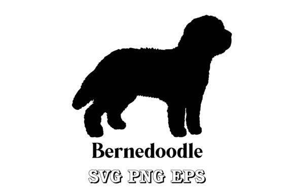 Bernedoodle Dog Silhouette