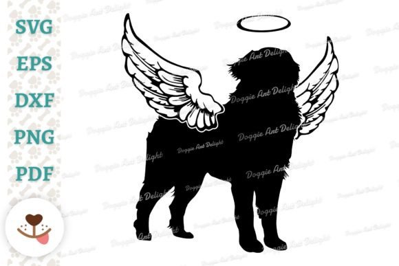 Bernese Dog Angel Memorial Design