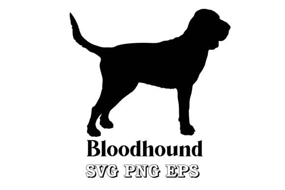 Bloodhound Dog Breed Silhouette