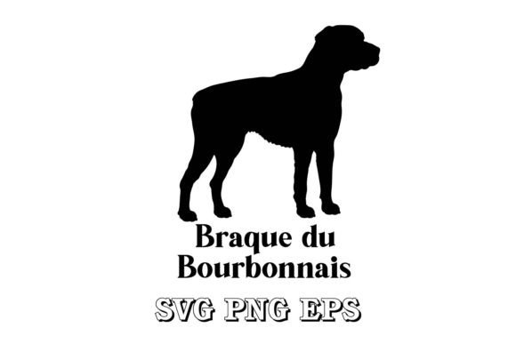 Braque Du Bourbonnais Dog Silhouette