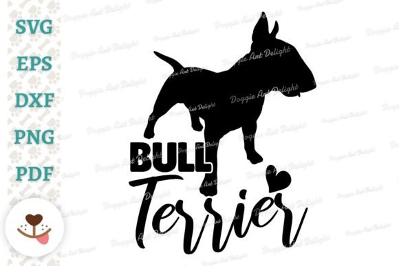 Bull Terrier Dog Lover Clipart Svg Dxf
