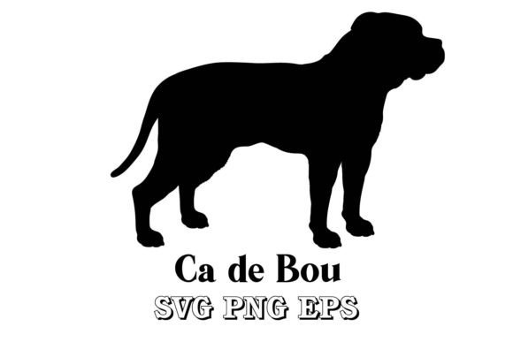 Ca De Bou Dog Silhouette