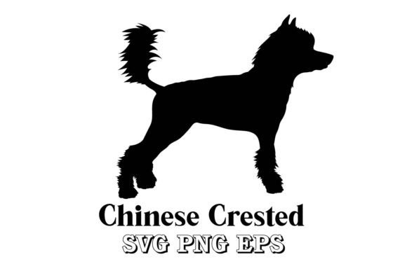 Chinese Crested Dog Silhouette