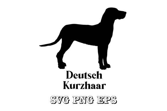 Deutsch Kurzhaar Dog Silhouette