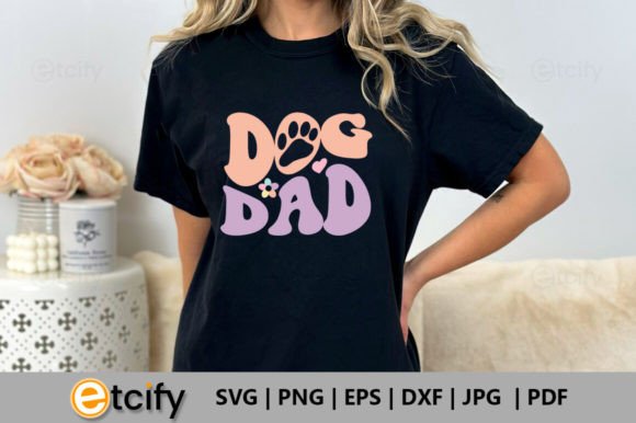 Dog Dad Retro SVG