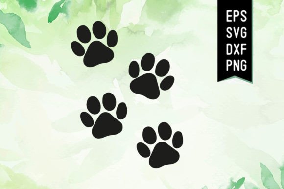 Dog Paw Prints Svg