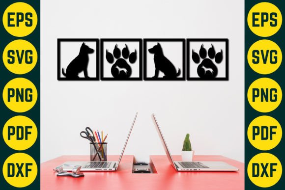 Embroidery Design Review: Dog Wall Decor Laser Cut SVG Design 15