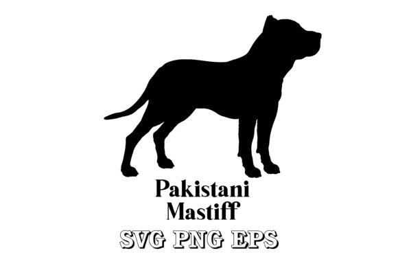 Pakistani Mastiff Silhouette Vector