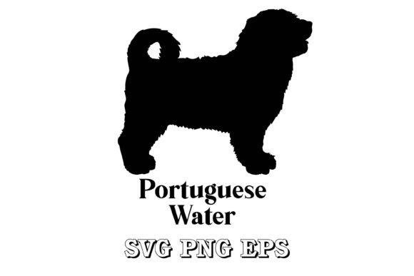 Portuguese Water Dog Silhouette