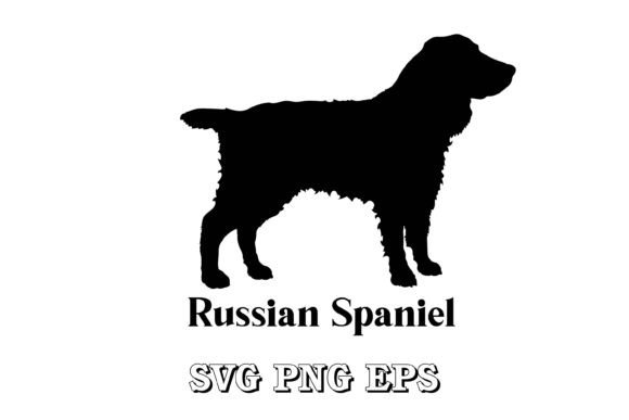 Russian Spaniel Dog Silhouette