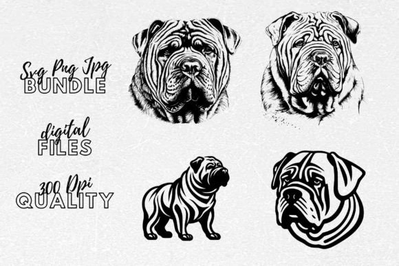 Shar Pei SVG - Cute Dog Clipart