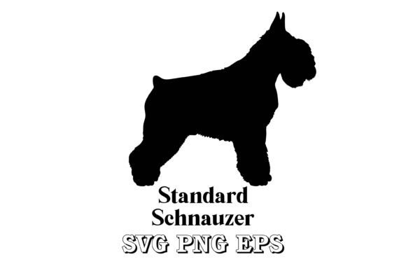 Standard Schnauzer Silhouette Dog
